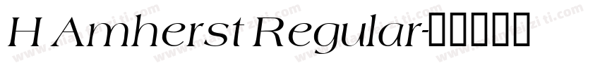 H Amherst Regular字体转换
